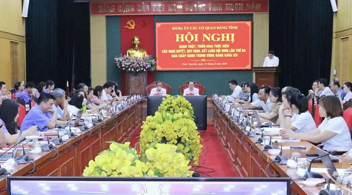 Quang cảnh Hội nghị tại điểm cầu chính.