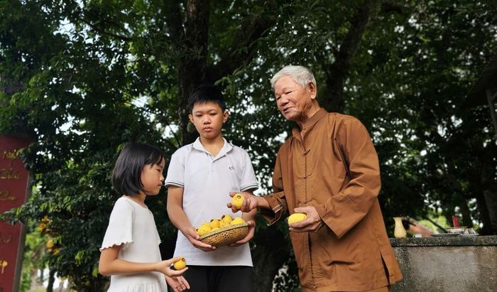 Quả thị gợi nhớ về cô Tấm trong câu chuyện của ông, của bà
