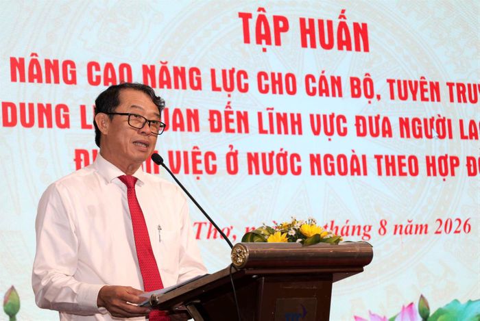Phó Chủ tịch UBND TP. Cần Thơ Nguyễn Văn Khới phát biểu tại Hội nghị