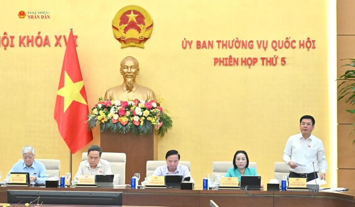 Phó Chủ tịch Quốc hội Nguyễn Hồng Diên điều hành phiên họp