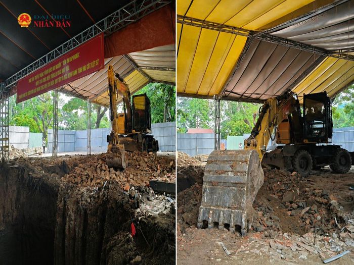 Sáng 14/8, TP. Hồ Chí Minh triển khai mở rộng đào tìm hài cốt liệt sĩ tại khu A, sau khi di dời bia tưởng niệm