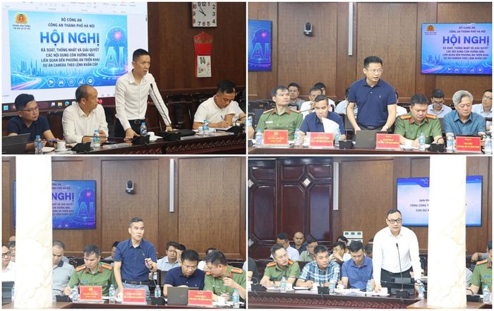 Đại diện các nhà thầu báo cáo tại hội nghị
