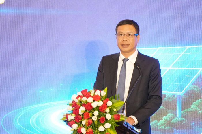 Thứ trưởng Bộ Khoa học và Công nghệ Lê Xuân Định phát biểu tại diễn đàn. Ảnh: Thạc Hiếu