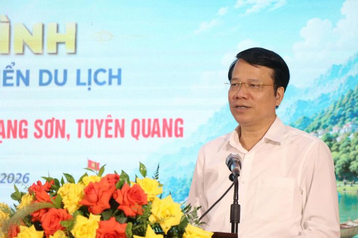 Phó Chủ tịch UBND tỉnh Thái Nguyên Dương Văn Lượng, phát biểu tại chương trình. Ảnh: Đồng Văn Thưởng