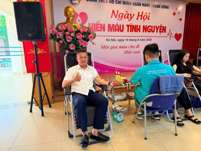 Đồng chí Chử Phương Nam, Phó Chánh Văn phòng Thường trực Văn phòng Đảng ủy NHNN tại sự kiện