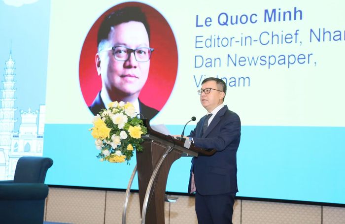 Đồng chí Lê Quốc Minh phát biểu tại diễn đàn.