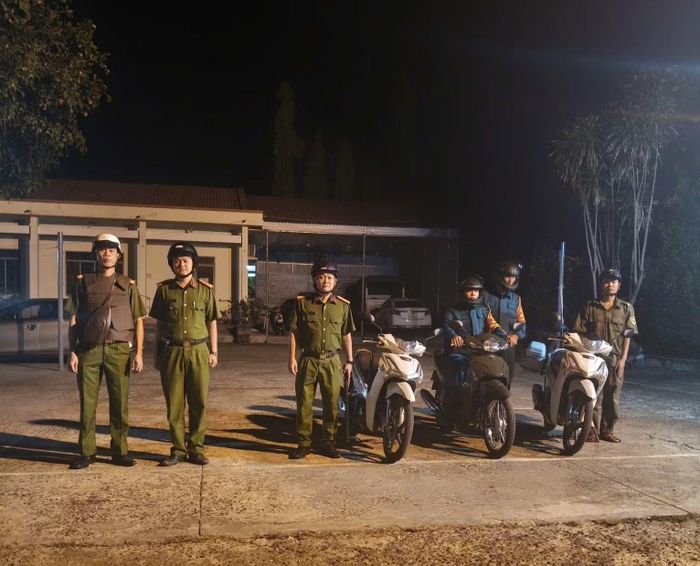 Công tác tuần tra ban đêm góp phần đảm bảo ANTT trên địa bàn.