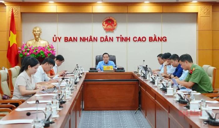 Các đại biểu tham dự hội nghị tại điểu cầu tỉnh.