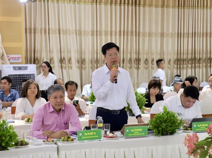 Giám đốc Sở Văn hóa, Thể thao và Du lịch Cao Bằng trình bày tham luận tại chương trình.
