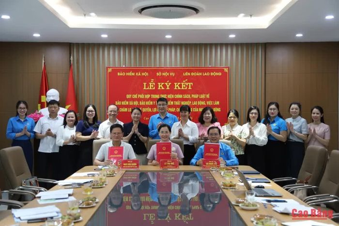 Lãnh đạo 3 cơ quan ký kết quy chế phối hợp, thống nhất tăng cường phối hợp trong thực hiện chính sách bảo hiểm và bảo vệ quyền lợi người lao động.