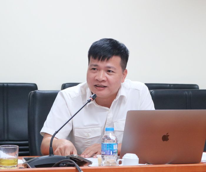 TS. Nguyễn Xuân Thành đề nghị cần làm rõ biện pháp kỹ thuật khi khai thác dữ liệu, vấn đề bảo mật tránh lộ lọt thông tin. Ảnh: N.LY