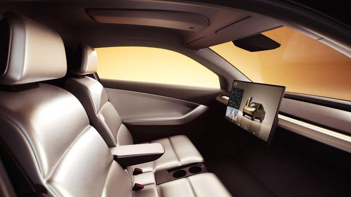 Starlink phục vụ các tính năng giải trí trên Cybercab. Ảnh: Tesla.