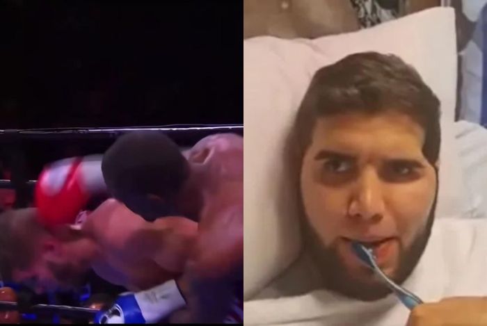 Prichard Colon bị Terrel Williams đánh vào sau đầu trong trận đấu