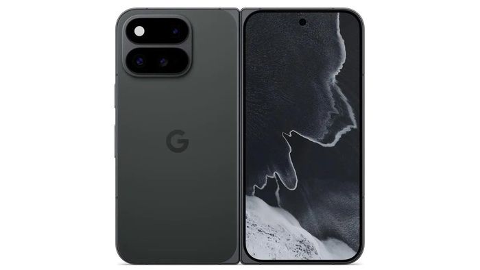 Pixel 11 Pro Fold với thiết kế gập mỏng nhẹ và cụm camera HiLight mới. (Ảnh: Google)