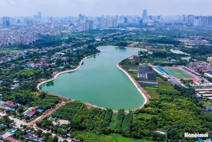 Dự án hồ điều hòa Thụy Phương 2 (phường Đông Ngạc, thành phố Hà Nội) cơ bản hoàn thành, đang góp phần hình thành một công trình hạ tầng quan trọng trong hệ thống thoát nước khu vực.