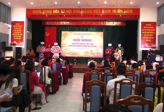 Phường Hồng Hà triển khai kế hoạch năm học mới 2026-2027. Ảnh: PV