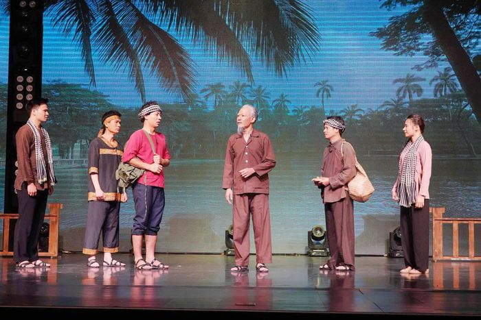 Hình ảnh trong chương trình nghệ thuật "Bác Hồ - Một tình yêu bao la". Ảnh: Nhà hát Kịch Việt Nam