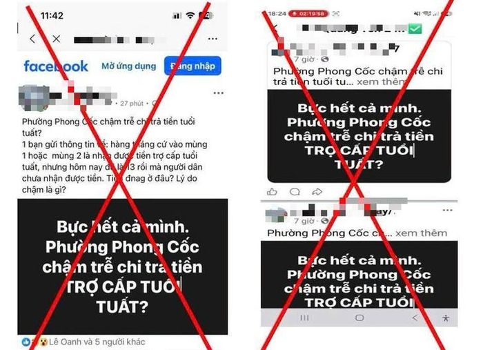 Thông tin về việc phường Phong Cốc chậm chi trả tiền trợ cấp tuất là không đúng sự thật. Ảnh: UBND phường Phong Cốc.