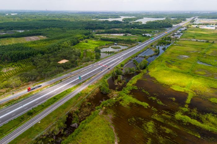 Đoạn phía đông dài 7 km của tuyến cao tốc Bến Lức - Long Thành cũng đã chính thức được thông xe và đưa vào khai thác vào tháng 2/2025. 