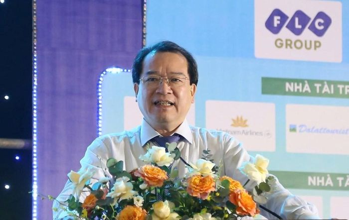 Ông Hà Văn Siêu, Phó Cục trưởng Cục Du lịch Quốc gia Việt Nam phát biểu
