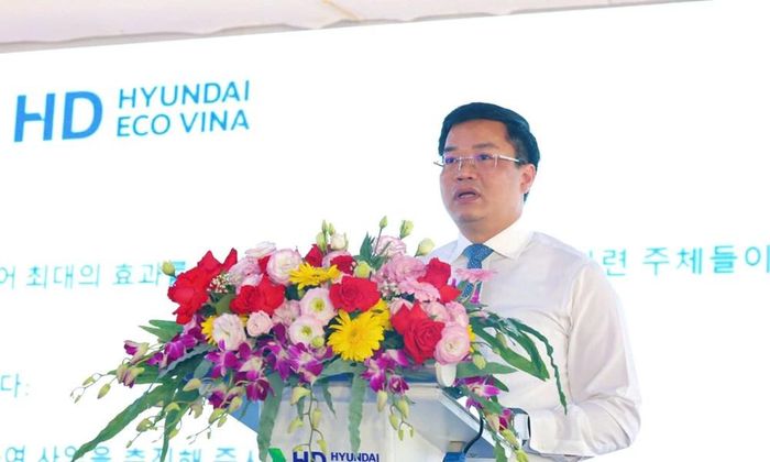 Phó Bí thư Tỉnh ủy, Chủ tịch UBND tỉnh Quảng Ngãi Nguyễn Đức Tâm phát biểu