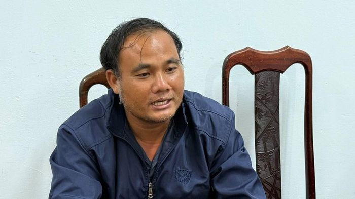 Đối tượng Lĩnh tại cơ quan Cảnh sát điều tra