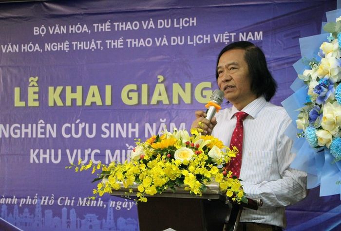 PGS.TS Trần Thanh Nam, Chủ tịch Hội Mỹ thuật TP.HCM phát biểu