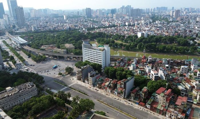 Đoạn nút giao Voi Phục đã cơ bản hoàn thiện