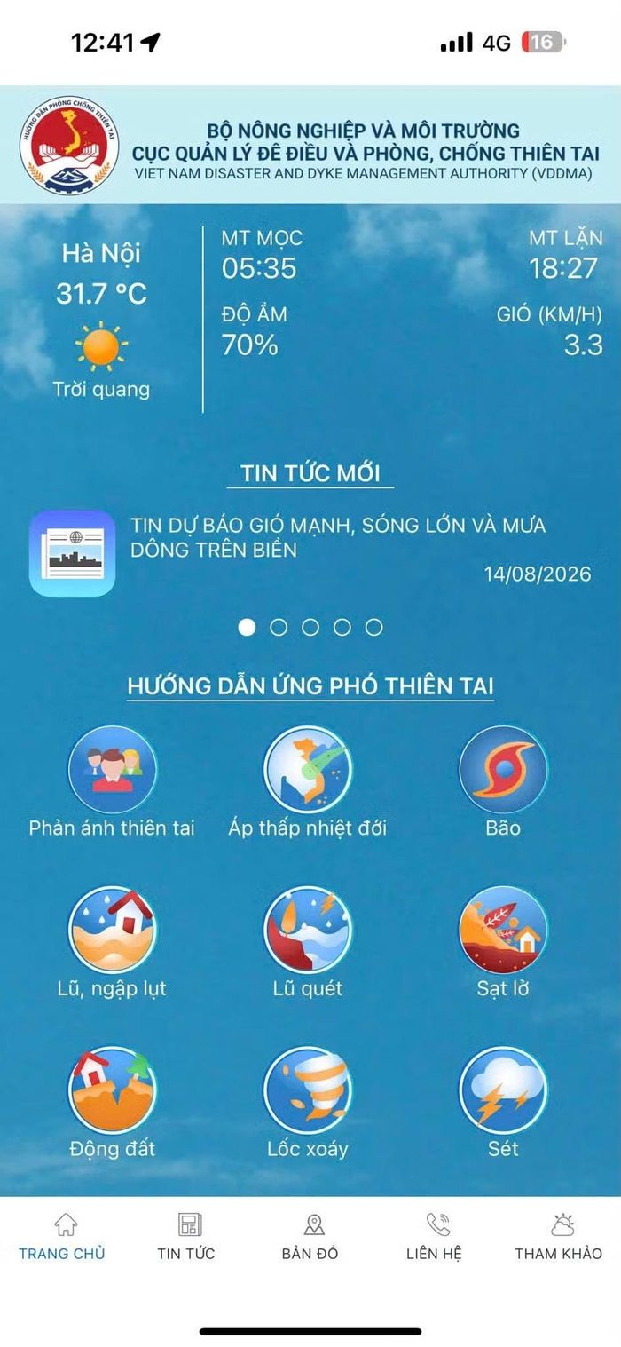Ban Chỉ đạo Phòng thủ dân sự quốc gia đề nghị triển khai nhắn tin trên phạm vi toàn quốc, hướng dẫn người dân cài đặt, sử dụng ứng dụng “Hướng dẫn phòng, chống thiên tai”.
