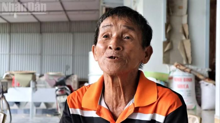 Ông Lê Văn Thái, em trai liệt sĩ Lê Văn Tự. Ảnh: TTH