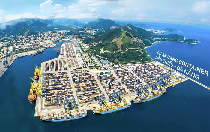 Cảng biển Liên Chiểu sẽ là mắt xích chiến lược trong chuỗi logistics quốc gia và toàn cầu. Trong ảnh: Phối cảnh cảng Liên Chiểu (TP Đà Nẵng).