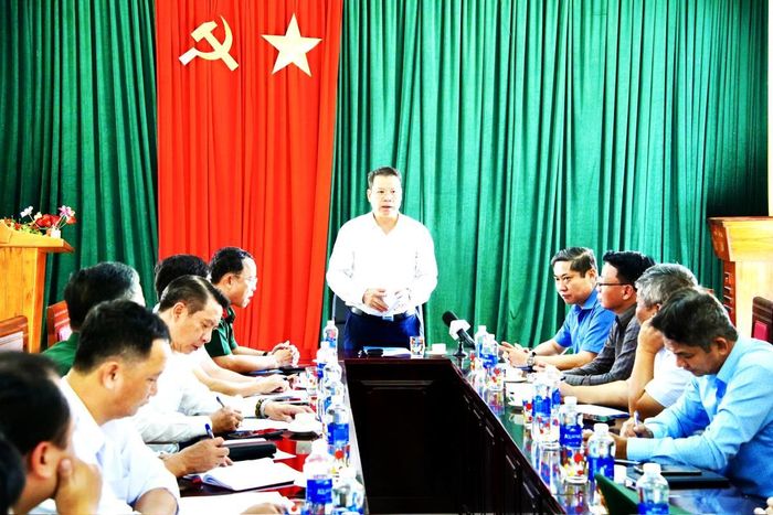 Chủ tịch UBND TP Đà Nẵng Nguyễn Mạnh Hùng phát biểu chỉ đạo đẩy nhanh tiến độ dự án.