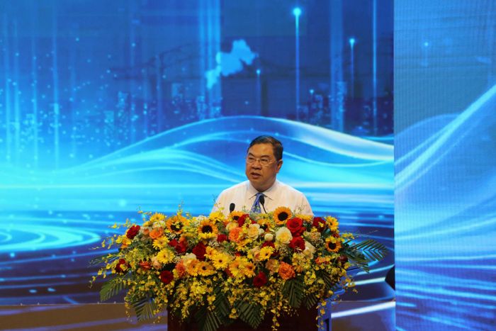  Phó Thủ tướng Thường trực Chính phủ Phạm Gia Túc phát biểu tại buổi lễ. Ảnh: NGUYỄN TRANG 
