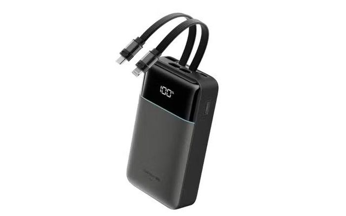 6. Cuktech CP24 Dual Power Bank có dung lượng 20.000mAh, tích hợp đồng thời cáp USB-C 40W và cáp Lightning đạt chứng nhận MFi, phù hợp với người dùng đang sở hữu nhiều thiết bị thuộc các thế hệ khác nhau.
