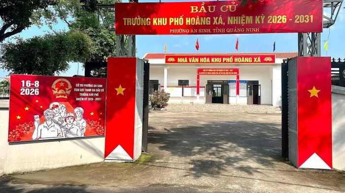 Khu Hoàng Xá, phường An Sinh trước ngày bầu cử.