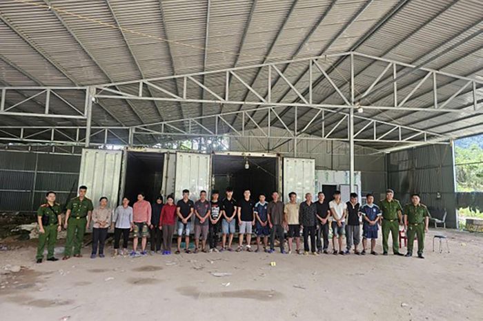 Các đối tượng trong vụ án. Ảnh: Công an tỉnh Quảng Ninh