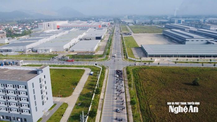 Toàn cảnh Khu công nghiệp VSIP Nghệ An. Ảnh: P.V
