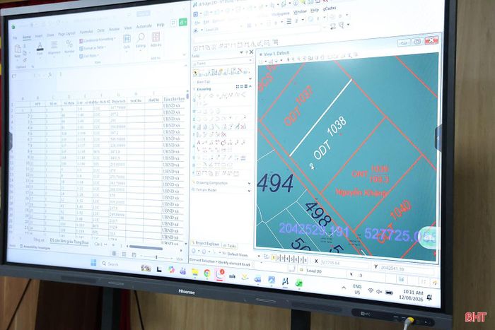 Tại xã Can Lộc, nhiều trường hợp đã có dữ liệu không gian (vị trí, hình dạng, ranh giới) nhưng thiếu giấy tờ pháp lý; thông tin về nguồn gốc, thời điểm và quá trình sử dụng đất không đầy đủ.