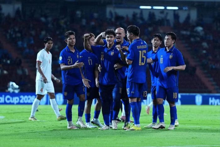Thái Lan tiến vào bán kết ASEAN Cup 2026 với thành tích toàn thắng. (Ảnh: FA Thailand)