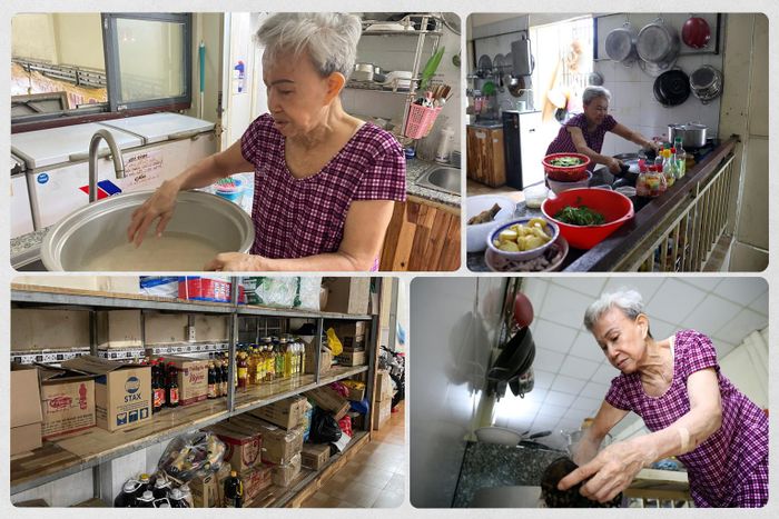 Bà Đào Thị Nhung đảm nhiệm công việc bếp chính.