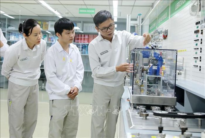 Hướng dẫn, chuyển giao công nghệ tại Nhà máy Bông Sen (Khu Công nghiệp Thăng Long II- Hưng Yên).