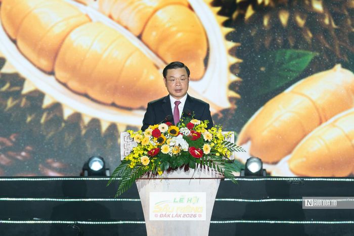 Ông Đỗ Hữu Huy, Chủ tịch UBND tỉnh Đắk Lắk phát biểu tại lễ khai mạc