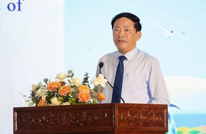 Ông Phạm Anh Tuấn - Chủ tịch UBND tỉnh Gia Lai, phát biểu chào mừng.
