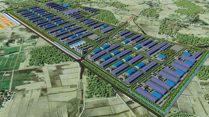 Phối cảnh tổng thể Khu công nghiệp Đức Giang.