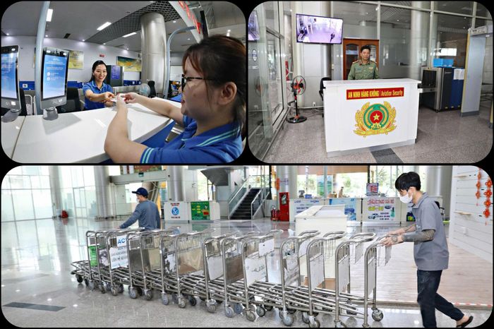 Không khí thi công, dọn dẹp vệ sinh, chuẩn bị các điều kiện để sân bay Liên Khương hoạt động trở lại đã cơ bản hoàn tất, sẵn sàng phục vụ hành khách