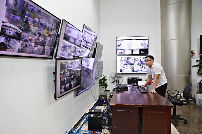 Phòng giám sát an ninh mặt đất của sân bay Liên Khương