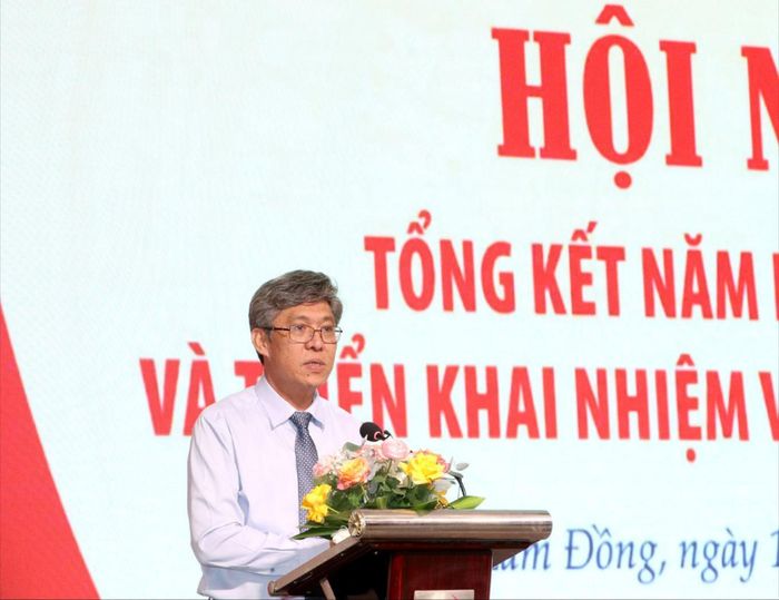 Phó Chủ tịch UBND tỉnh Lâm Đồng Nguyễn Minh phát biểu chỉ đạo