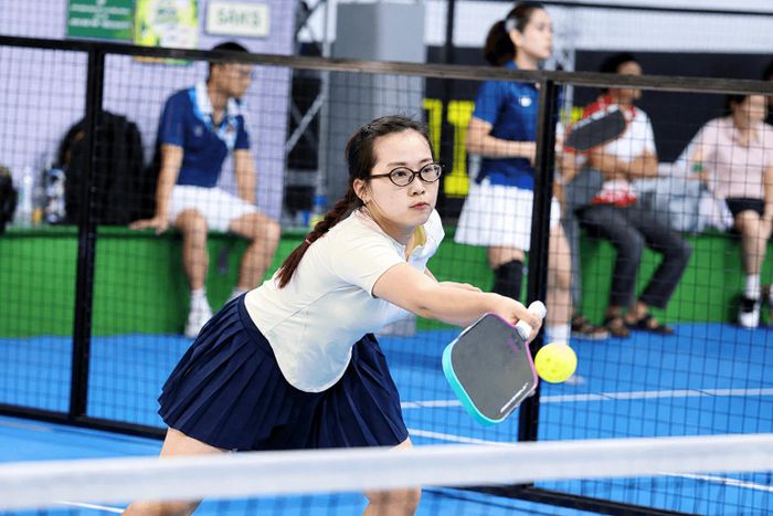 Một pha bóng đẹp nội dung đôi nữ tại giải đấu