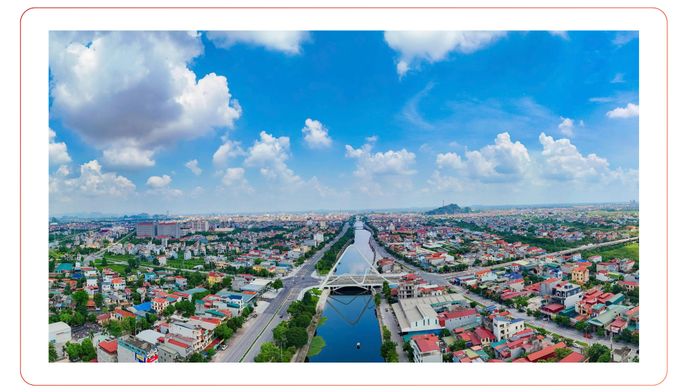 Những khu dân cư mới, hạ tầng hiện đại và không gian xanh đã đem đến diện mạo đô thị tươi mới, nâng cao chất lượng cuộc sống cho người dân. Ảnh Ngọc Linh