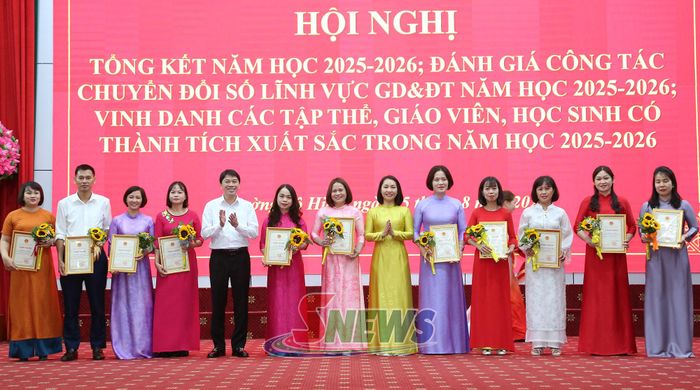Giáo viên giỏi cấp tỉnh năm học 2025-2026 được phường Tô Hiệu vinh danh.